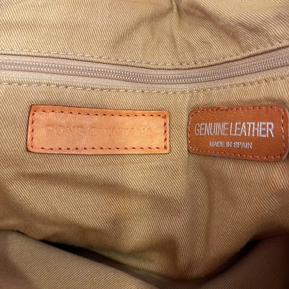 Beautiful genuine leather Pons Quintana orange handbag. - Picture 6 of 15